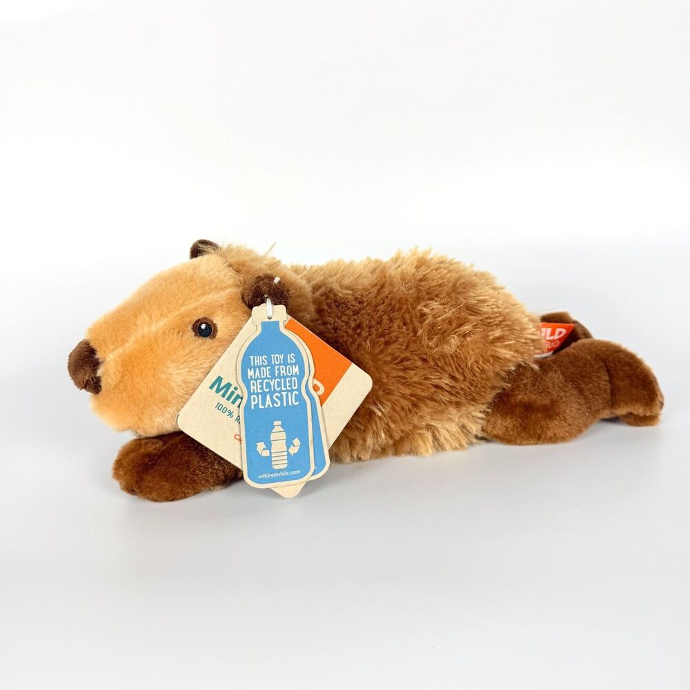 Wild Republic Ecokins Capybara Brown 10" Soft Plush Stuffed Animal Recycled